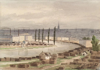 Vincenz Havlicek - Der Donaukanal in Wien.webp