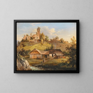Vinzenz Kreuzer - A View of the Sturmberg Castle Ruins in Naas near Weiz Styria.webp