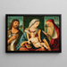 La Vierge à l'Enfant avec saint Jean-Baptiste et saint Jérôme - Vittore Carpaccio och Benedetto Carpaccio — inramlat konstverk på väggen