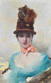En elegant - Vittorio Matteo Corcos — vy av konstverket