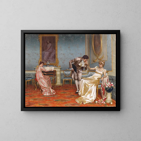 Le prétendant - Vittorio Reggianini — inramlat konstverk på väggen