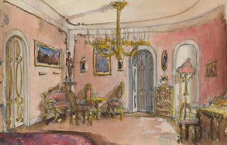 Vojtech Klimkovi - The interior of the aristocratic residence.webp
