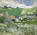 Vue d'Auvers - Vincent van Gogh — vy av konstverket