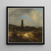 Vue d'Egmond aan Zee - Jacob van Ruisdael — inramlat konstverk på väggen