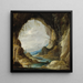 Vue d'une Grotte - David Teniers le Jeune — inramlat konstverk på väggen