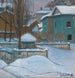 Vy över Moskva under snöfall - Elizaveta Sergeevna Kruglikova — vy av konstverket