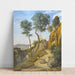 Reproduktion av målningen Vue de Volterra - Jean-Baptiste Camille Corot