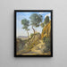 Reproduktion av målningen Vue de Volterra - Jean-Baptiste Camille Corot