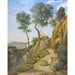 Reproduktion av målningen Vue de Volterra - Jean-Baptiste Camille Corot
