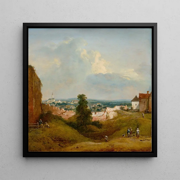 Vue de l'Albrechtsburg à Klosterneuburg - Johann Christian Brand