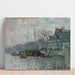 Reproduktion av målningen av utsikt över Prins Hendrikkade och Kromme Waal i Amsterdam - Claude Monet