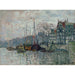 Reproduktion av målningen av utsikt över Prins Hendrikkade och Kromme Waal i Amsterdam - Claude Monet