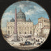 fasaden på kyrkan Saint-Pierre i Rom - Johann Wilhelm Baur — visat i en interiör