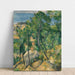 Reproduktion av målningen Vue de la mer L'Estaque av Paul Cézanne
