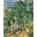 Reproduktion av målningen Vue de la mer L'Estaque av Paul Cézanne
