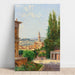 Reproduktion av målningen Vy över Palazzo Vecchio från Boboli-trädgårdarna, Florens - Antonietta Brandeis