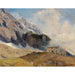 Reproduktion av målningen Vue sur la Mainzer Hütte, Hohen Tauern med Großen Wiesbachhorn i bakgrunden - Marie Egner