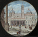 Vy över fasaden av Santa Maria Maggiore i Rom - Johann Wilhelm Baur — visat i en interiör