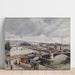 Reproduktion av målningen Vue sur le grand pont, Rouen, Pluie - Camille Pissarro | Reproduction