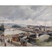Reproduktion av målningen Vue sur le grand pont, Rouen, Pluie - Camille Pissarro | Reproduction
