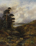 En stormig gorge i Highlands - William Mellor — vy av konstverket