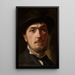 Portrait de Witold Urbański - Władysław Czachórski — inramlat konstverk på väggen