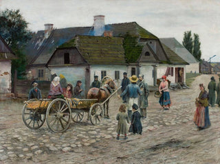 Rue à Siennica - Władysław Podkowiński — vy av konstverket