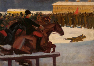 Wadysaw Skoczylas - Street demonstration in 1905.webp