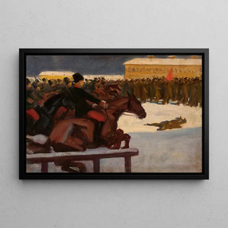 Wadysaw Skoczylas - Street demonstration in 1905.webp
