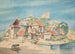 Kazimierz vid Vistula-floden - Władysław Skoczylas — vy av konstverket
