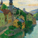 Waidhofen an der Ybbs - Carl Moll — vy av konstverket