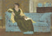 en kvinna sittande på en soffa - Walter Crane — vy av konstverket