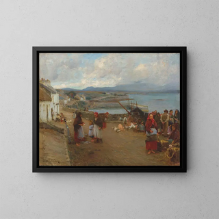 Walter Frederick Osborne - Life in Connemara a Market Day.webp