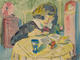 Walter Gramatt - Woman Writing Sonia Gramatt.webp