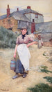 en ung flicka från en by i Cornwall - Walter Langley — vy av konstverket