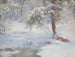 En vintrig idyll - Walter Launt Palmer — vy av konstverket