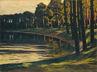 sjön Grunewald - Walter Leistikow — vy av konstverket