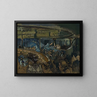 L'Eldorado - Walter Richard Sickert — inramlat konstverk på väggen