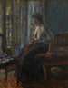 en sittande kvinna vid ett fönster - Walter Richard Sickert — vy av konstverket