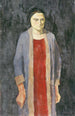 Dame au manteau bleu - Walther Gamerith — vy av konstverket