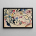 Aquarelle nr 8 Domens dag - Wassily Kandinsky — inramlat konstverk på väggen