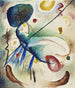 Akvarell med linje - Wassily Kandinsky — vy av konstverket