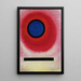 Cercle bleu II - Wassily Kandinsky — inramlat konstverk på väggen