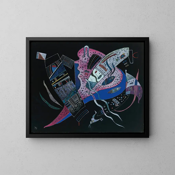 Koncentration - Wassily Kandinsky — inramlat konstverk på väggen