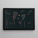 Två Sidor - Wassily Kandinsky — inramlat konstverk på väggen