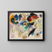 Esquisse för Composition VII - Wassily Kandinsky — inramlat konstverk på väggen