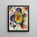 en väggfresk för Edwin R. Campbell - Wassily Kandinsky — inramlat konstverk på väggen