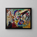 Fragment 2 för Composition VII - Wassily Kandinsky — inramlat konstverk på väggen
