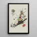 Ascension joyeuse - Wassily Kandinsky — inramlat konstverk på väggen