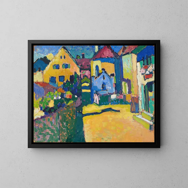 Allée verte à Murnau - Wassily Kandinsky — inramlat konstverk på väggen